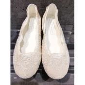 HANDMADE IVORY FIRST HOLY COMMUNION SPANISH SHOES STYLE 600814 image