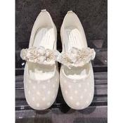 HANDMADE IVORY FIRST HOLY COMMUNION SPANISH SHOES STYLE 390807 image