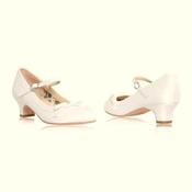IVORY FIRST HOLY COMMUNION SHOES STYLE BETH image
