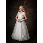 HANDMADE FIRST HOLY COMMUNION DRESS STYLE A1 image