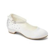 White First Holy Communion Satin Shoes Style ROSA image
