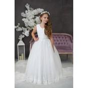 Handmade White First Holy Communion Dress Style IVY MCH image