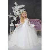 Handmade White First Holy Communion Dress Style HILMA MCH image
