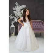 Handmade White First Holy Communion Dress Style EVE MCH image