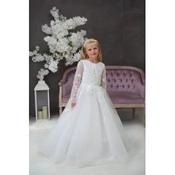 Handmade White First Holy Communion Dress Style KAYA MCH image
