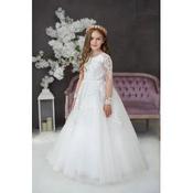 Handmade White First Holy Communion Dress Style HONORIA MCH image