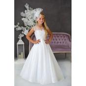 Handmade White First Holy Communion Dress Style YASMINE MCH image