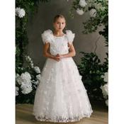 HANDMADE IVORY FIRST HOLY COMMUNION DRESS BY TETER WARM STYLE GS21 image