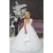 Handmade White First Holy Communion Dress Style INESSA MCH image