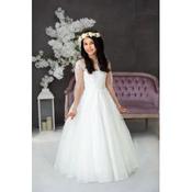 Handmade Ivory First Holy Communion Dress Style CORA MCH image