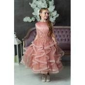 Dusky  Pink Confirmation Dress Style Ko25310 image