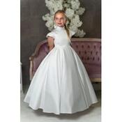 White First Holy Communion Dress Style COM030 image