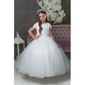 Sweetie Pie First Holy Communion Ivory Dress Style RB658 image