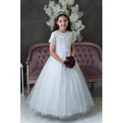 Linzi Jay White First Holy Communion Dress Style LWCD78 image