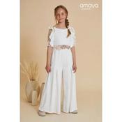Ivory First Holy Communion Jumpsuit Style 616035 image