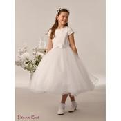 Sienna Rose Ivory First Holy Communion Dress with Bow Detail Style SR731 image