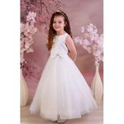 Emmerling Classic White First Holy Communion Dress with Bow Detail Style KERSTIN image
