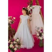 White First Holy Communion Choices Full Sparkle Tulle Dress LORENZINA image