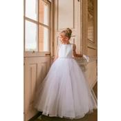 White First Holy Communion Dress Style COM073c image
