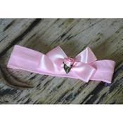 Luxury Baby Headband Retro Pink Roses image