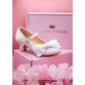 White Girls Communion Shoes with Pearl Bow Style SHOE04 image