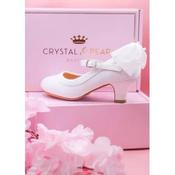 White Girls Communion Shoes with Pearl Bow Style SHOE05 image