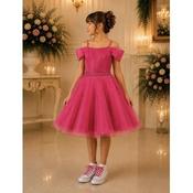 Crimson Satin/Tulle Confirmation Dress Style Ko26740 image