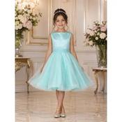 Artic Blue Satin/Tulle Confirmation Dress Style Ko27638 image