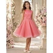 Rose Blush Satin/Tulle Confirmation Dress Style Ko27654 image