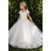 Ivory Enchanted  Lace Communion Dress C9703 image