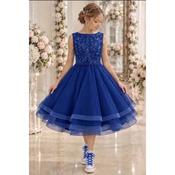 Peacock Lace/Tulle Confirmation Dress Style Ko27636 image