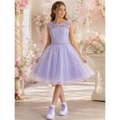 Lilac Lace/Tulle Confirmation Dress Style Ko22533 image