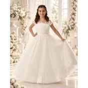 Sweetie Pie Luxury Grace Floral Ivory First Holy Communion Dress Style Style 5050 image