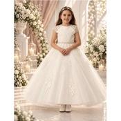 Rosa Bella Ivory Divine Grace Lace Communion Dress Style RB814 image