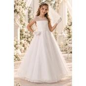 Sweetie Pie Celeste White Communion Dress – Pearl Elegance Celeste White Communion Dress  Pearl Elegance Style 5048 image