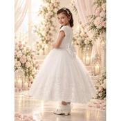 Rosa Bella White Classic Lace Princess Communion Dress Style Rb804 image