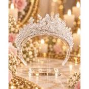 Crystal&amp;Pearl First Holy Communion Tiara Style HAIR 15 image