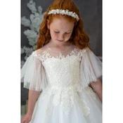 HANDMADE IVORY FIRST HOLY COMMUNION DRESS STYLE GAIA MCH