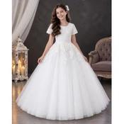 Handmade White First Holy Communion Dress Style LYDIA MCH