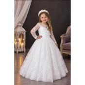 Handmade White First Holy Communion Dress Style NINA MCH