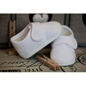 Baby Boys White Velvet Christening Baptism Shoes M008 image