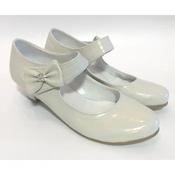 Girls Leather Ivory  Special Occasions Shoes Style 130 image