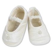 Sarah Louise Chic Baby Girl White Christening/Special Occasion Shoes 004409 image
