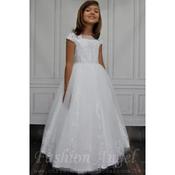 Beautiful  Lace Decorated Communion Dress style Jasmine