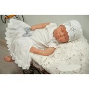 Beautiful Handmade Christening Linen White Dress Style POLA image