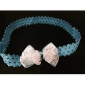 Beautiful Blue Baby Girl Special Occasion/Casual Headband op108 image