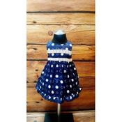 Lovely Navy/White Baby Girl Special Occasion Dress Style 622