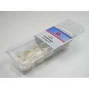 DOMECAP SCREW COVERS WHITE CLAMPACK