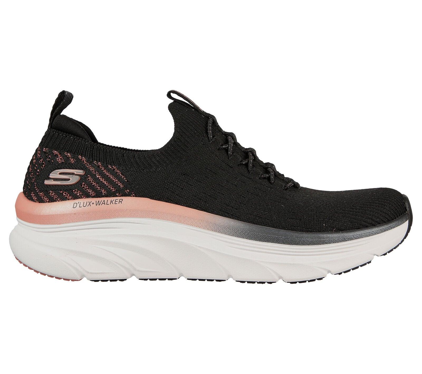 Skechers Ladies D Lux Walker Slip On Trainer 149366 in Mayo
