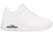 Skechers Ladies White Uno Stand On Air Trainer 73690W